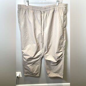 Abercrombie & Fitch Women's Cotton‎ Nylon Wide Leg Pants Beige Tan Size XL